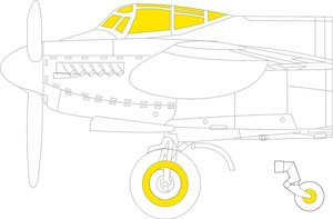 モスキート B Mk.IV 「Tフェース」 両面塗装マスクシール (タミヤ用) (プラモデル)