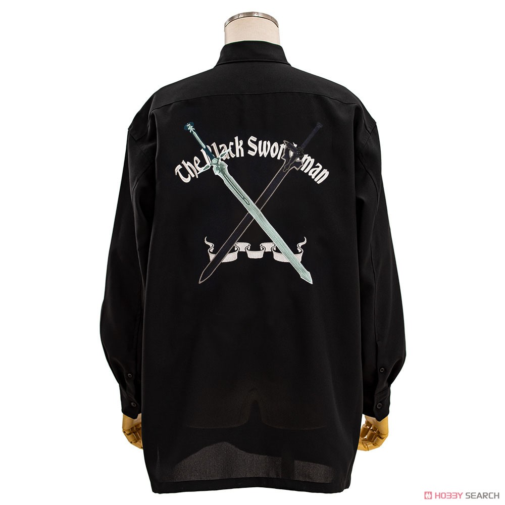 Sword Art Online Black Swordsman Embroidery Shirt Black M (Anime Toy) Other picture1