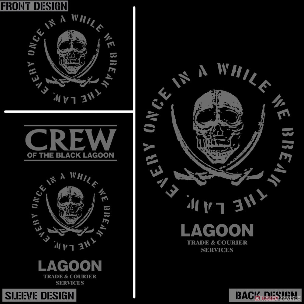 Black Lagoon The Lagoon Company Fatigue Jacket Black XL (Anime Toy) Item picture4