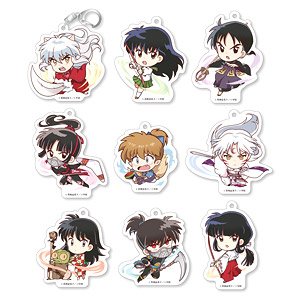 Inuyasha Fight! Acrylic Key Ring Collection (Set of 9) (Anime Toy)