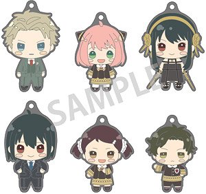 SPY×FAMILY トレーディングラバーストラップ ちまっこ (6個セット) (キャラクターグッズ)