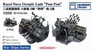 WW.II Royal Navy Octuple 2-pdr `Pom Pom` (Plastic model)