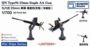 日本海軍 九六式二十五粍 単装機銃 (前期型) (プラモデル)