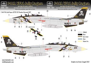 F-14A VF-84 「ジョリーロジャーズ」 #201 2022年エディション (タミヤ用) (デカール)