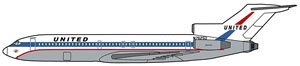 727-200 UAL (プラモデル)