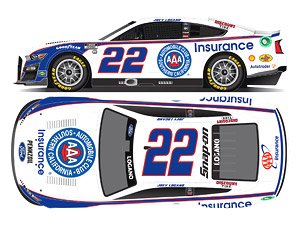 `ジョーイ・ロガーノ` #22 AUTOMOBILE CLUB OF SOUTHERN CALIFORNIA フォード マスタング NASCAR 2023 (ミニカー)