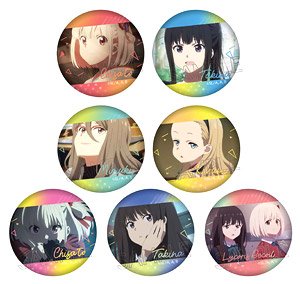 Lycoris Recoil Rubber-faced Can Badge Vol.2 (Set of 7) (Anime Toy)