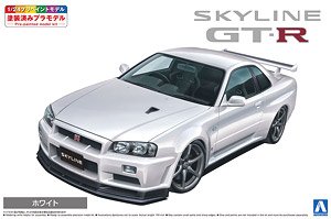 Nissn BNR34 Skyline GT-R V-spec II `00 White (Model Car)