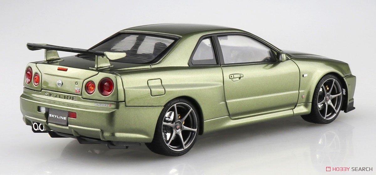 Nissn BNR34 Skyline GT-R V-spec II Nur `02 Millennium Jade (Model Car) 商品画像2
