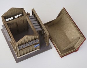 (N) Toilet A [1:150, Colored Paper] (Unassembled Kit) (Model Train)
