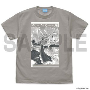 Uma Musume Pretty Derby Mejiro McQueen Ace to Shite T-Shirt Light Gray L (Anime Toy)