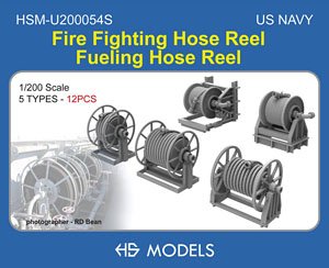 US Navy Fire Fighting Hose Reel Fueling Hose Reel (Plastic model)