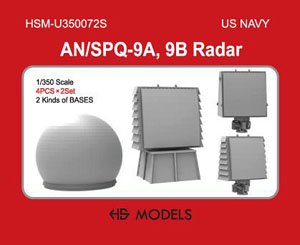 US Navy AN/SPQ-9A, 9B Radar (Plastic model)