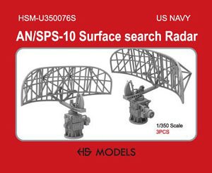 US Navy AN/SPS-10 Surface Search Radar (Plastic model)
