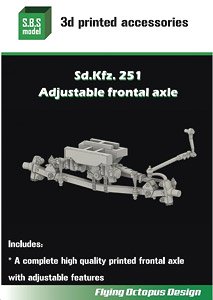 Sd.Kfz.251 Adjustable Frontal Axle (for AFV Club/Dragon Kits) (Plastic model)