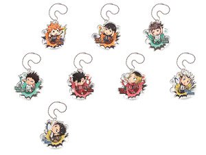 ぶちマス！ ハイキュー!! アクリルキーホルダー (8個セット) (キャラクターグッズ)