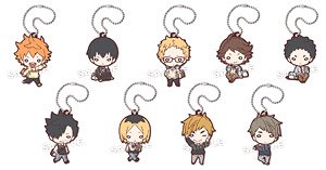 にとたん ハイキュー!! スクールライフ ラバーマスコット (9個セット) (キャラクターグッズ)