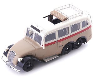 タトラ T82 バス 1937 アイボリーホワイト (ミニカー)