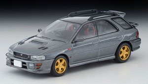 TLV-N281b スバル インプレッサ ピュアスポーツワゴン WRX STi Version V (グレー) 98年式 (ミニカー)