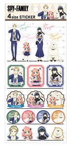 Spy x Family 4 Size Sticker Argyle (Anime Toy)