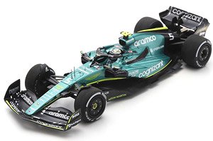 Aston Martin AMR22 No.5 Aston Martin Aramco Cognizant F1 Team Abu Dhabi GP 2022 `Last Race` Sebastian Vettel (Diecast Car)