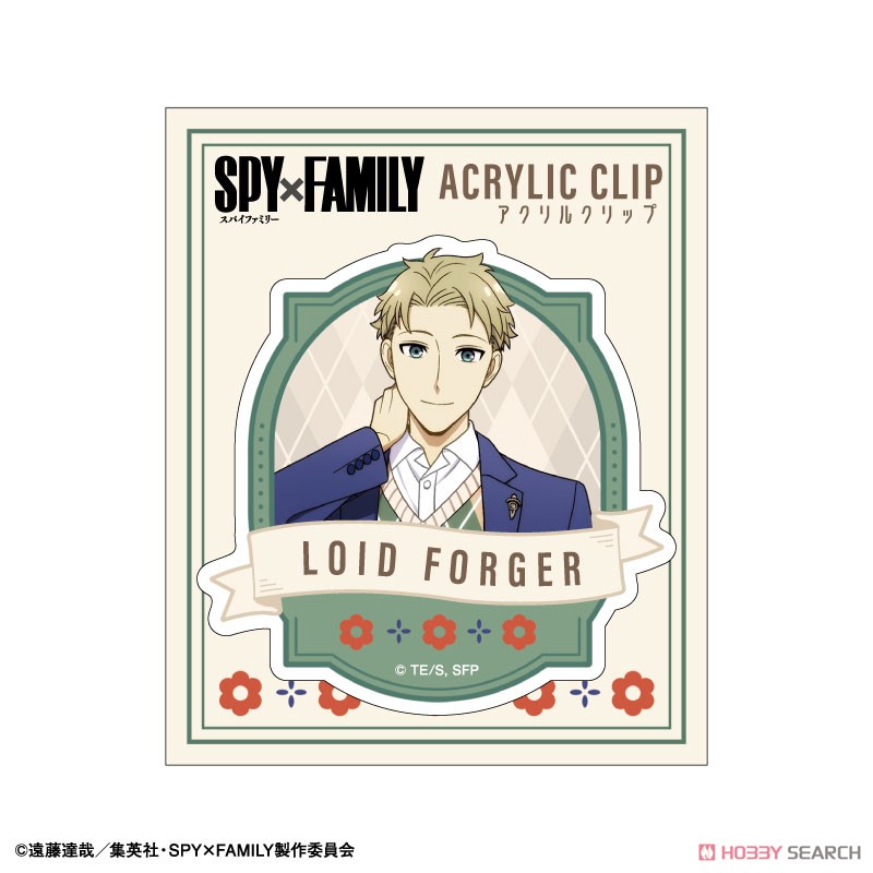 Spy x Family Acrylic Clip Loid Forger Argyle (Anime Toy) Item picture2