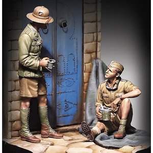 German Dak Soldiers On Lunch Break - WWII (Plastic model)