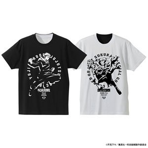 呪術廻戦 虎杖悠仁 宿儺 リバーシブルTシャツ BLACK×WHITE M (キャラクターグッズ)