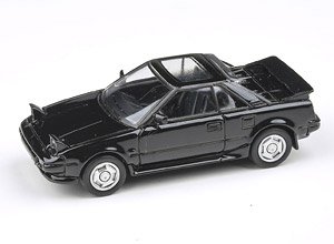 トヨタ MR2 MK1 1985 メタリックブラック ライトオープン LHD (ミニカー)