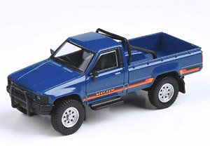 トヨタ ハイラックス シングルキャブ 1984 ミディアムブルー LHD (ミニカー)