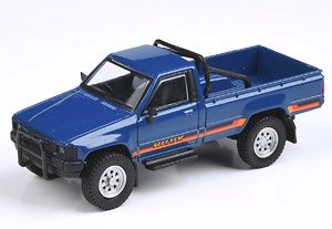 トヨタ ハイラックス シングルキャブ 1984 ミディアムブルー RHD (ミニカー)