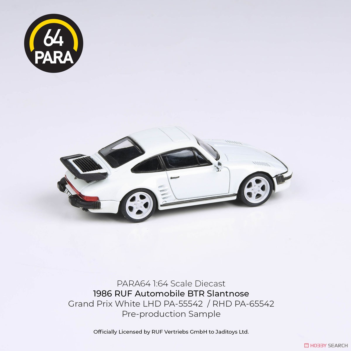 RUF BTR スラントノーズ 1986 グランプリホワイト RHD (ミニカー) その他の画像2