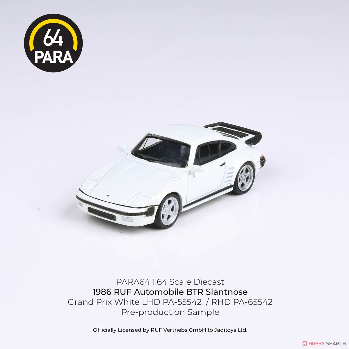 RUF BTR スラントノーズ 1986 グランプリホワイト RHD (ミニカー) その他の画像4