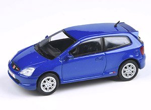 ホンダ シビック タイプR EP3 2001 ビビッドパールブルー RHD (ミニカー)