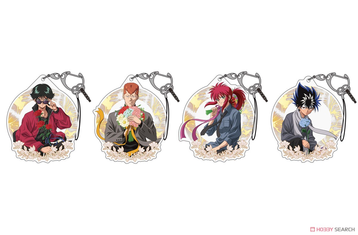 Yu Yu Hakusho [Especially Illustrated] Kazuma Kuwabara Acrylic Multi Key Ring Bouquet Ver. (Anime Toy) その他の画像1