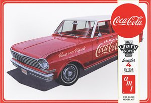 1963 シェビーII ステーションワゴン `コカ・コーラ` ボトルケース付属 (プラモデル)