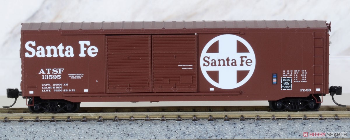 037 00 121 (N) 50` Standard Box Car, Double Doors, w/o Roofwalk ATCHISON, TOPEKA & SANTA FE RD# ATSF 13595 (Model Train) Item picture2