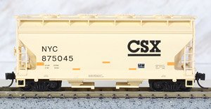 092 00 522 (N) 2-Bay Covered Hopper CSX(R) RD# NYC 875045 (Model Train)