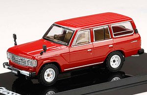 トヨタ ランドクルーザー 60 GX 1981 フリーボーンレッド (ミニカー)