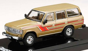 Toyota Land Cruiser 60 GX 1984 Beige Metallic w/Side Decal (Diecast Car)