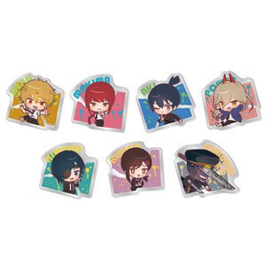 Chainsaw Man Chiratto Acrylic Badge Collection (Set of 7) (Anime Toy)