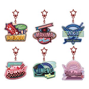 Chainsaw Man Diner Signboard Style Name Acrylic Key Ring Collection (Set of 6) (Anime Toy)