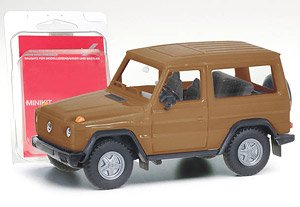 (HO) Mini Kit Mercedes-Benz G Class Brown Beige [Mercedes-Benz G-Modell] (Model Train)