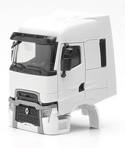 (HO) ルノー T キャブ フェイスリフトホワイト (2個) [Fahrerhaus Renault T Facelift] (鉄道模型)