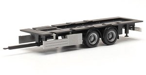 (HO) タンデムトレーラー シャーシ with underground 冷却ユニット (2個) [Tandem-Anhanger Fahrgrestell 7,82m] (鉄道模型)