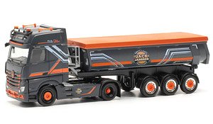 (HO) メルセデスベンツ アクトロスギガスペース ダンプセミトレーラートラック `Jack Janssen` [MB Actros `18] (鉄道模型)