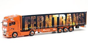 (HO) MAN TGX GX Individual カーテンキャンバスセミトレーラー 15 m `Ferntrans Haas` [MAN TGX SZ] (鉄道模型)