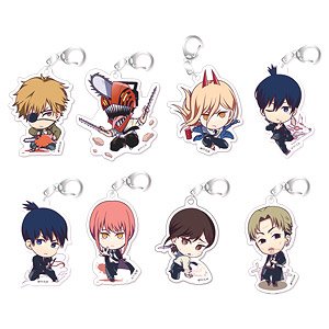 Chainsaw Man Fight! Acrylic Key Ring Collection (Set of 8) (Anime Toy)