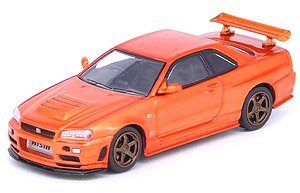 Nissan Skyline GT-R (R34) R-Tune Orange Metallic (Diecast Car)