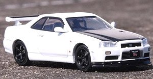 Nissan Skyline GT-R (R34) V-Spec II N1 White / Carbon Food (Diecast Car)